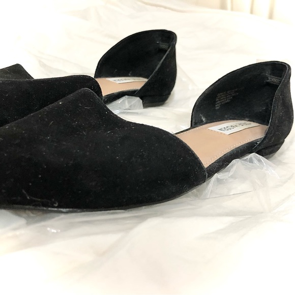 Steve Madden pointed-toe black loafer flats - Picture 2 of 4